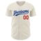 Custom Cream Red-Royal Authentic Baseball Jersey