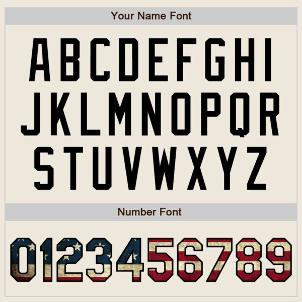 Custom Cream Vintage USA Flag-Black Authentic Baseball Jersey