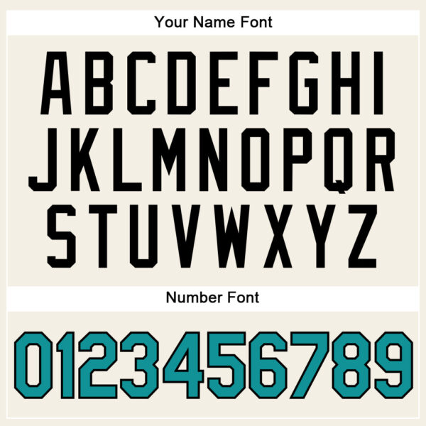 Custom Cream Teal Pinstripe Black Authentic Baseball Jersey