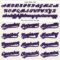 Custom Cream Purple Pinstripe Black Authentic Baseball Jersey
