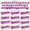 Custom Cream Purple Pinstripe Pink Authentic Baseball Jersey