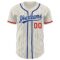 Custom Cream Royal Pinstripe Red Authentic Baseball Jersey
