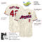 Custom Cream Black Pinstripe Red-Royal Authentic Baseball Jersey