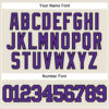 Custom Cream Purple-Black Authentic Baseball Jersey
