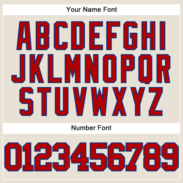 Custom Cream Red-Royal Authentic Baseball Jersey