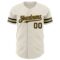 Custom Cream Black-Old Gold Authentic Baseball Jersey