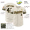 Custom Cream Black-Old Gold Authentic Baseball Jersey