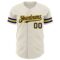 Custom Cream Navy-Gold Authentic Baseball Jersey