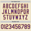 Custom Cream Purple-Gold Authentic Throwback Baseball Jersey