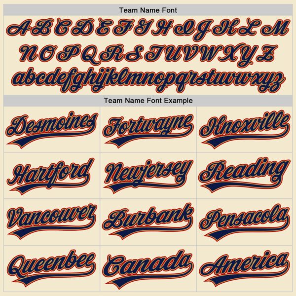 Custom Cream Navy Old Gold-Red Authentic Throwback Baseball Jersey