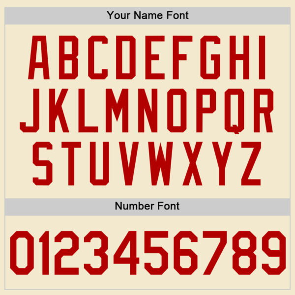 Custom Cream Red-White Authentic Throwback Baseball Jersey