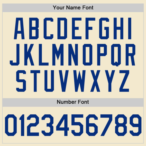 Custom Cream Royal-White Authentic Throwback Baseball Jersey