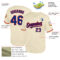Custom Cream Royal-Red Mesh Authentic Throwback Baseball Jersey
