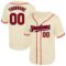 Custom Cream Red-Navy Mesh Authentic Throwback Baseball Jersey