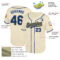 Custom Cream Royal-Gold Mesh Authentic Throwback Baseball Jersey