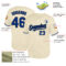 Custom Cream Royal-Black Mesh Authentic Throwback Baseball Jersey