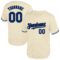 Custom Cream Royal-Black Mesh Authentic Throwback Baseball Jersey
