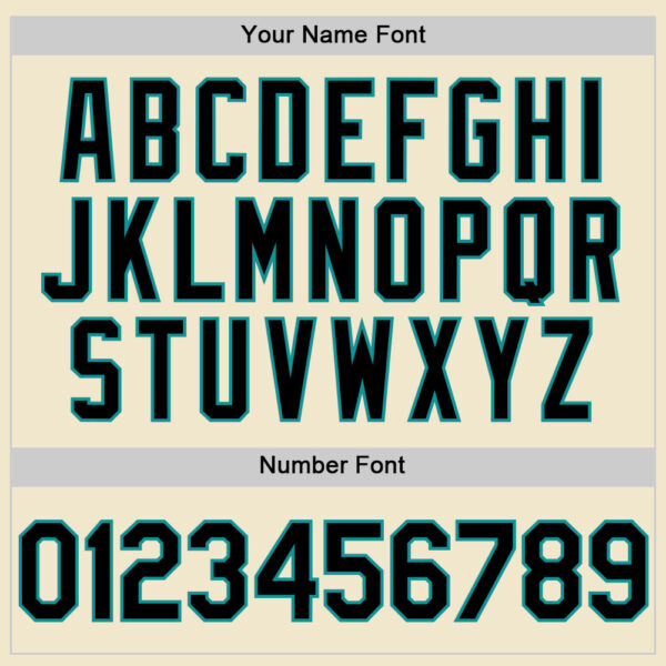 Custom Cream Black-Teal Mesh Authentic Throwback Baseball Jersey