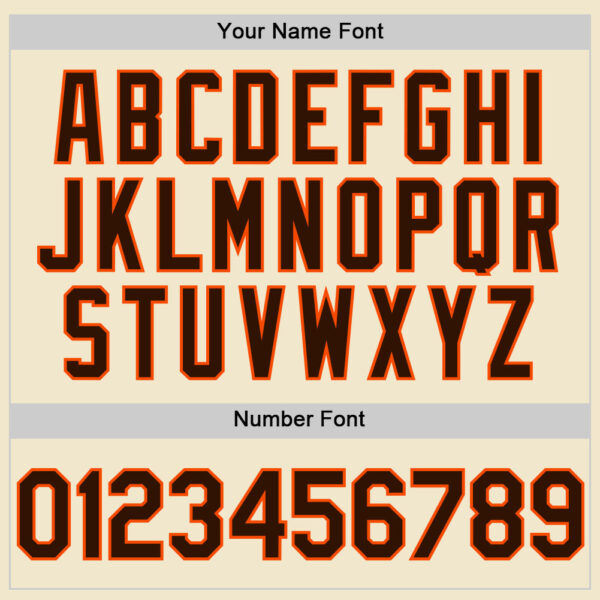 Custom Cream Brown-Orange Mesh Authentic Throwback Baseball Jersey