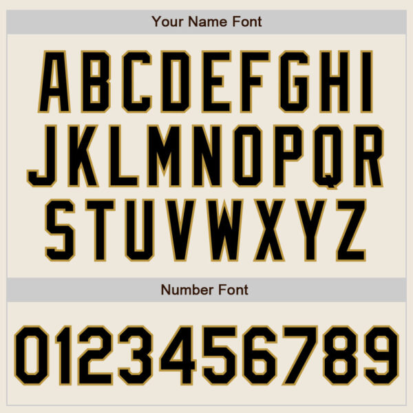 Custom Cream (Black Old Gold Pinstripe) Black-Old Gold Authentic Baseball Jersey