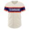 Custom Cream Orange-Royal Authentic Baseball Jersey
