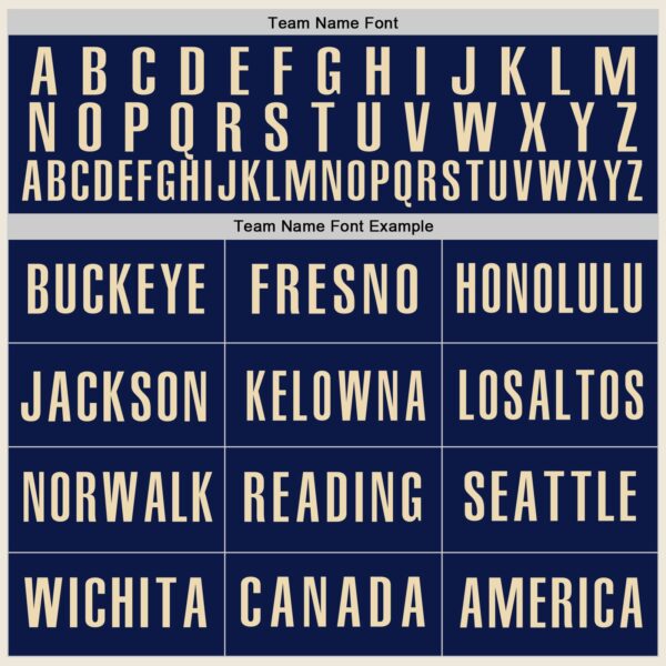 Custom Cream Navy-Orange Authentic Baseball Jersey