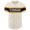Custom Cream Navy-Gold Authentic Baseball Jersey