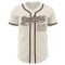Custom Cream Brown Authentic Baseball Jersey