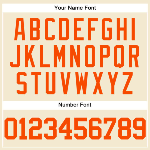 Custom Cream Orange Mesh Authentic Throwback Baseball Jersey