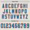 Custom Cream Blue-Orange Mesh Authentic Throwback Football Jersey