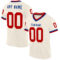 Cream0847 Custom Cream Red-Royal Mesh Authentic Throwback Football Jersey