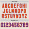 Custom Cream Purple-Orange Mesh Authentic Throwback Football Jersey