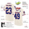 Cream0857-1 Custom Cream Royal Red-White Mesh Authentic Throwback Football Jersey