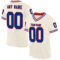 Cream0857 Custom Cream Royal Red-White Mesh Authentic Throwback Football Jersey