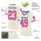 Cream0860-1 Custom Cream Pink Black-Light Blue Mesh Authentic Throwback Football Jersey
