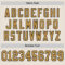 Cream0898-3 Custom Cream Old Gold-Black Mesh Authentic Throwback Football Jersey