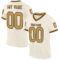 Cream0898 Custom Cream Old Gold-Black Mesh Authentic Throwback Football Jersey