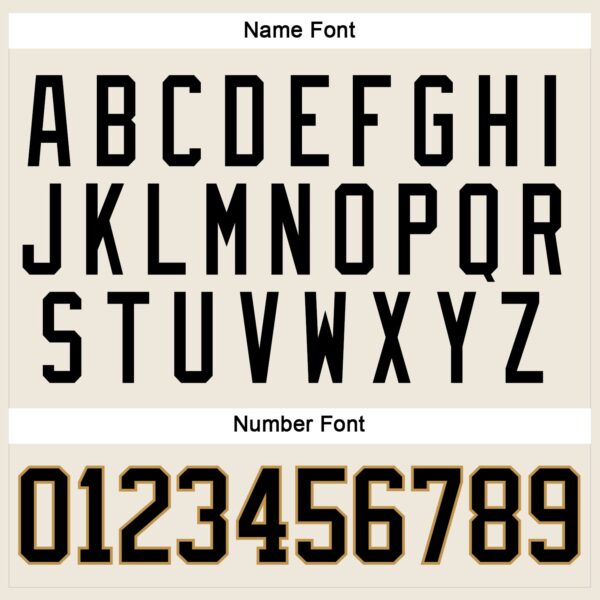 Custom Cream Black-Old Gold Hockey Jersey