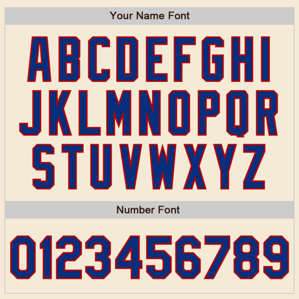 Custom Cream Royal-Red Authentic Baseball Jersey