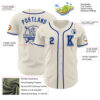 Custom Cream Royal Authentic Baseball Jersey
