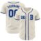 Custom Cream Royal Authentic Baseball Jersey