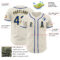 Custom Cream Royal-Gold Authentic Baseball Jersey