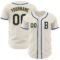 Custom Cream Royal-Gold Authentic Baseball Jersey
