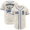 Custom Cream Royal-Old Gold Authentic Baseball Jersey
