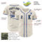 Custom Cream Royal-Old Gold Authentic Baseball Jersey