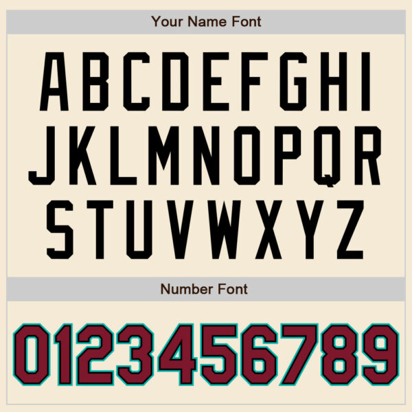 Custom Cream Crimson Black-Aqua Authentic Baseball Jersey