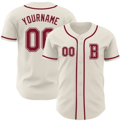 Cream1027_35c6426b-b568-4095-ab90-2859ee50e19e Custom Cream Crimson Authentic Baseball Jersey
