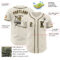 Custom Cream Black-Old Gold Authentic Baseball Jersey