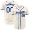 Custom Cream Royal Authentic Baseball Jersey