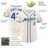 Custom Cream Royal Authentic Baseball Jersey